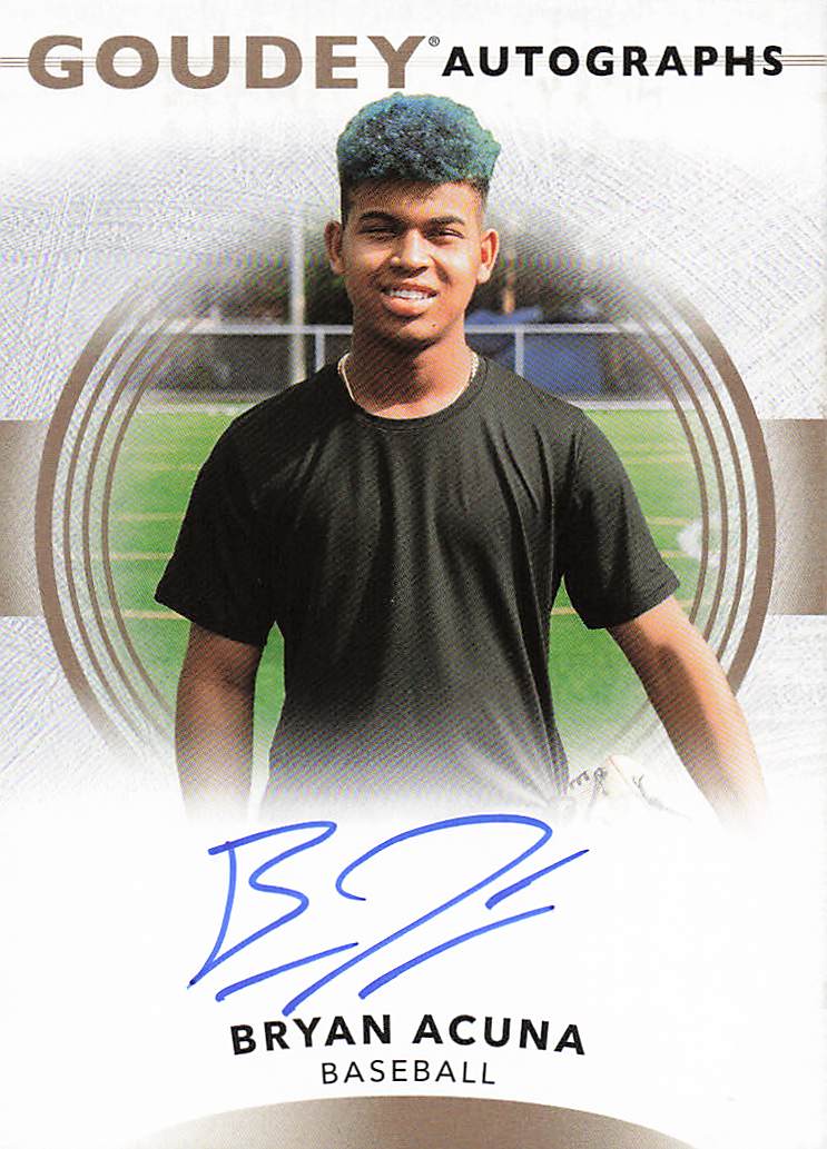 2022 Upper Deck Goodwin Champions Autographs Bryan Acuna #GA-BA