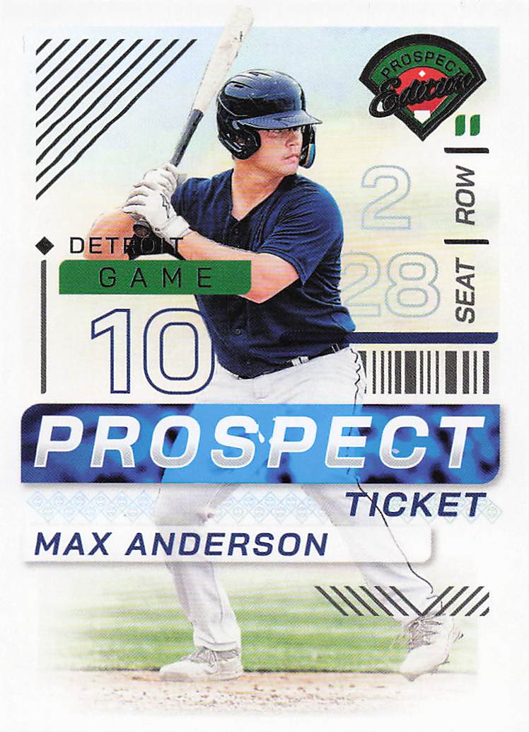 2024 Panini Prospect Edition Baseball Max Anderson #49