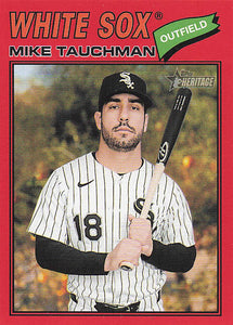 2026 Topps Heritage Baseball Red Mike Tauchman #90