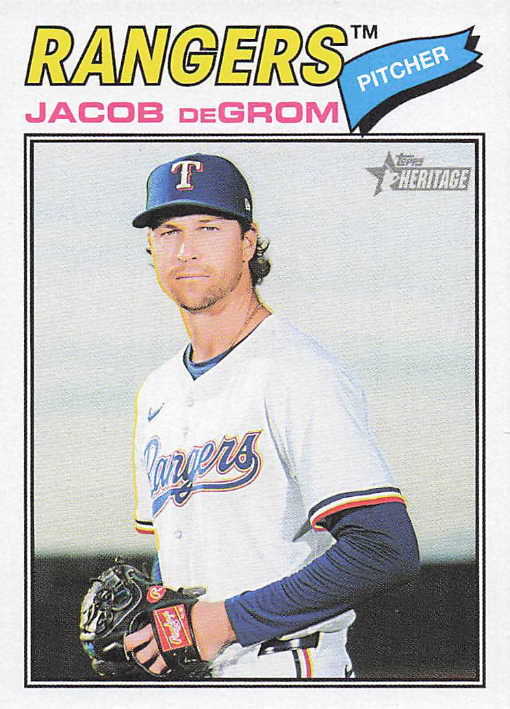 2026 Topps Heritage Baseball Jacob deGrom #98