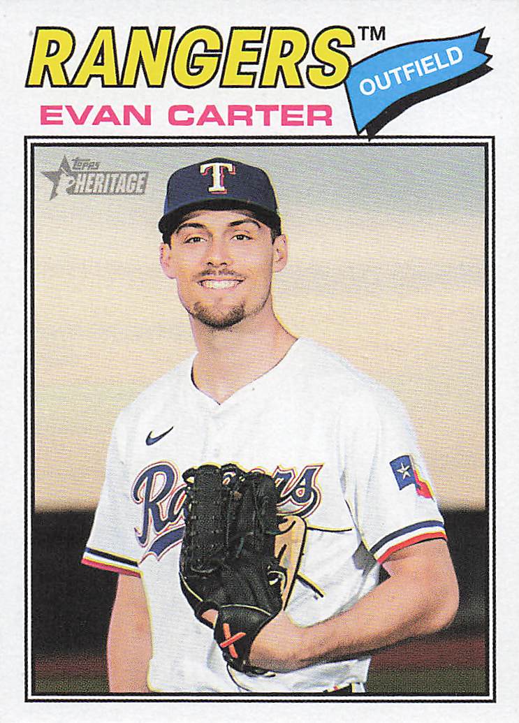 2026 Topps Heritage Baseball Evan Carter #244