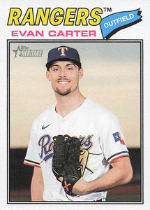 2026 Topps Heritage Baseball Evan Carter #244
