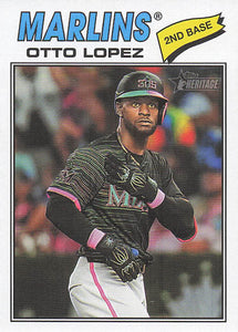 2026 Topps Heritage Baseball Otto Lopez #345