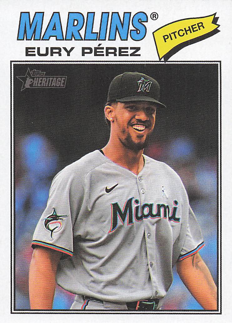 2026 Topps Heritage Baseball Eury Pérez #18
