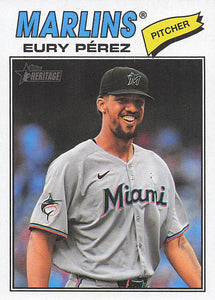 2026 Topps Heritage Baseball Eury Pérez #18