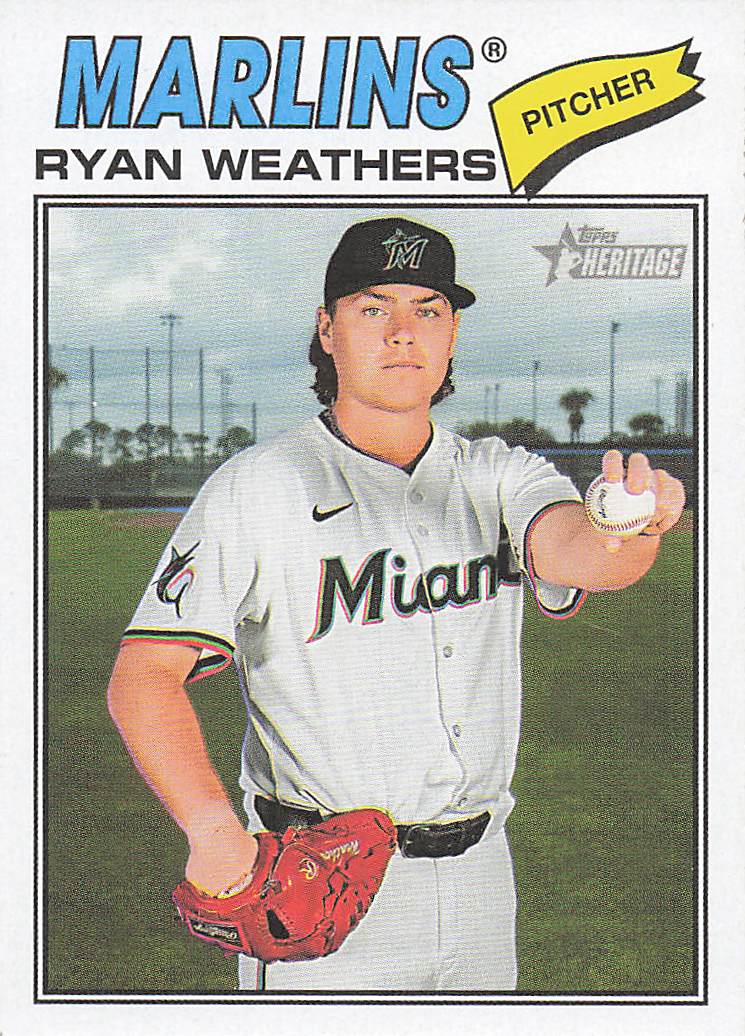 2026 Topps Heritage Baseball Ryan Weathers #307