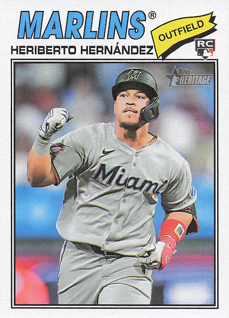 2026 Topps Heritage Baseball Heriberto Hernández #323 Rookie