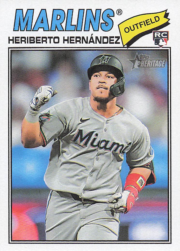 2026 Topps Heritage Baseball Heriberto Hernández #323 Rookie