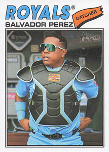 2026 Topps Heritage Baseball Salvador Perez #320