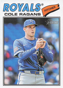 2026 Topps Heritage Baseball Cole Ragans #113