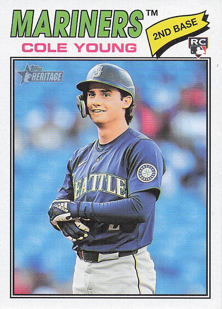 2026 Topps Heritage Baseball Cole Young #142 Rookie