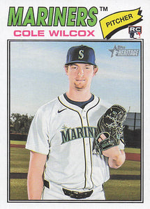 2026 Topps Heritage Baseball Cole Wilcox #155 Rookie