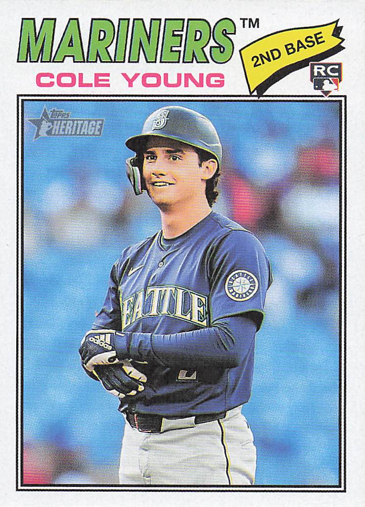 2026 Topps Heritage Baseball Cole Young #142 Rookie