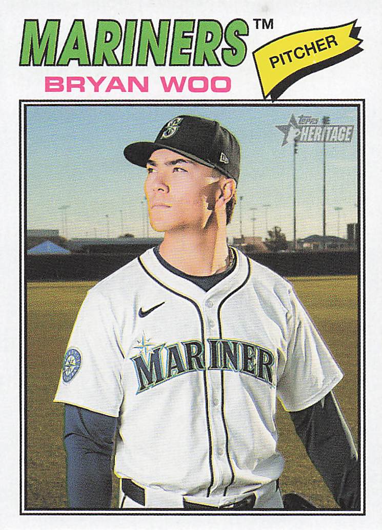 2026 Topps Heritage Baseball Bryan Woo #99