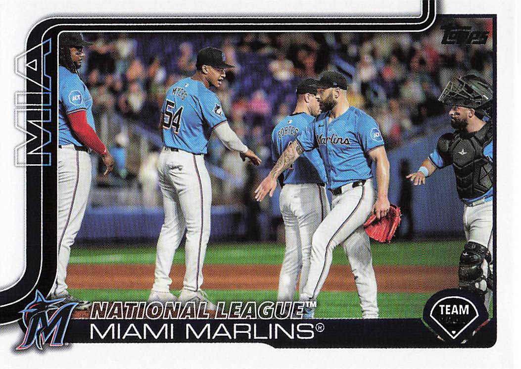 2025 Topps Baseball Miami Marlins #340