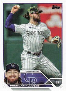 2023 Topps Baseball Brendan Rodgers #287