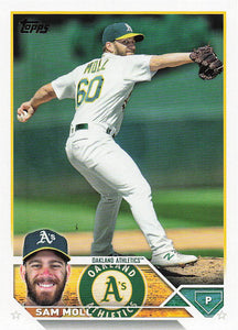 2023 Topps Baseball Sam Moll #8 Rookie