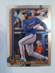 2025 Topps Chrome Baseball Luis De Los Santos #74 Rookie