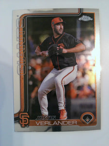 2025 Topps Chrome Baseball Justin Verlander #242