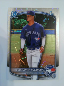 2025 Bowman Chrome Baseball Prospects Laser Cristopher Polanco #BCP-162