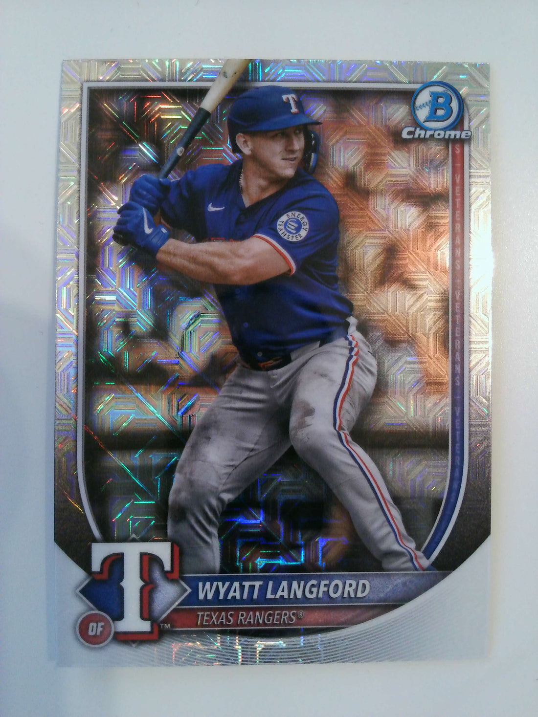 2025 Bowman Chrome Baseball Mojo Refractors Wyatt Langford #36