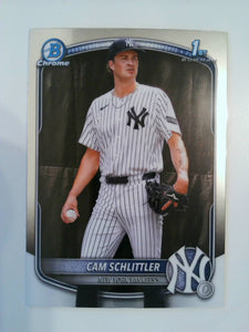 2025 Bowman Chrome Baseball Prospects Cam Schlittler #BCP-166