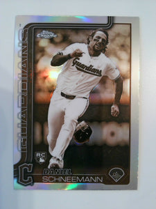 2025 Topps Chrome Baseball Sepia Refractors Daniel Schneemann #43 Rookie