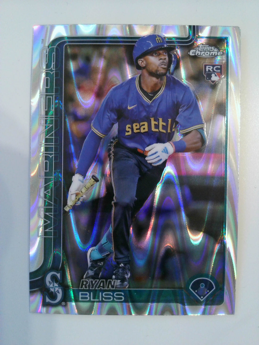 2025 Topps Chrome Baseball RayWave Refractors Ryan Bliss #37 Rookie