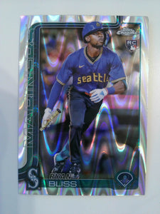 2025 Topps Chrome Baseball RayWave Refractors Ryan Bliss #37 Rookie