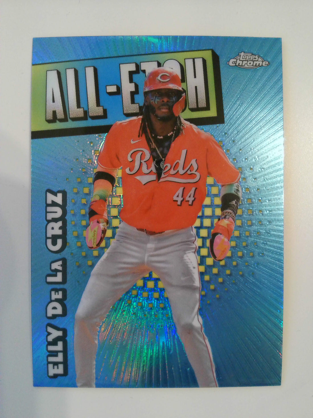 2025 Topps Chrome Baseball Chrome All-Etch Elly De La Cruz #CAE-4
