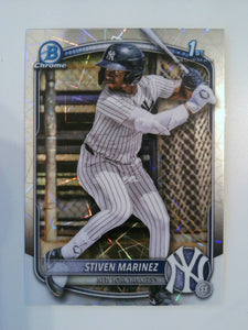 2025 Bowman Chrome Baseball Prospects Laser Stiven Marinez #BCP-189