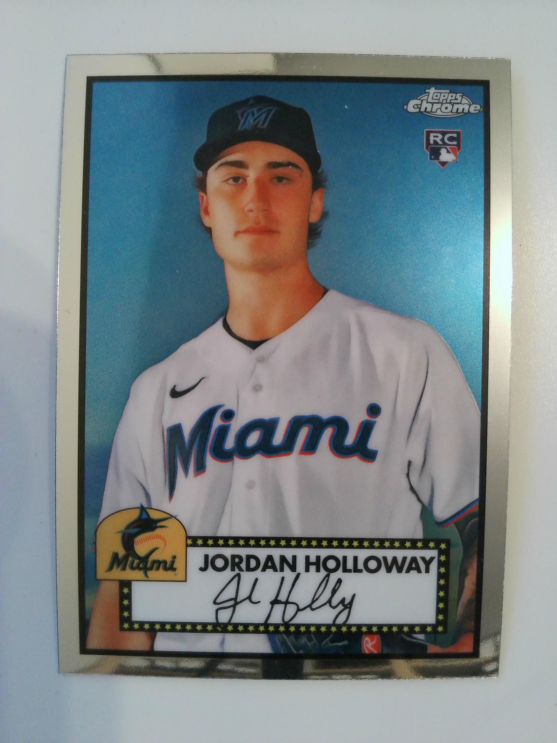 2021 Topps Chrome Platinum Anniversary Baseball Jordan Holloway #110 Rookie