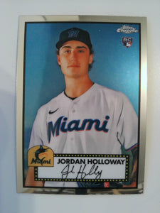 2021 Topps Chrome Platinum Anniversary Baseball Jordan Holloway #110 Rookie
