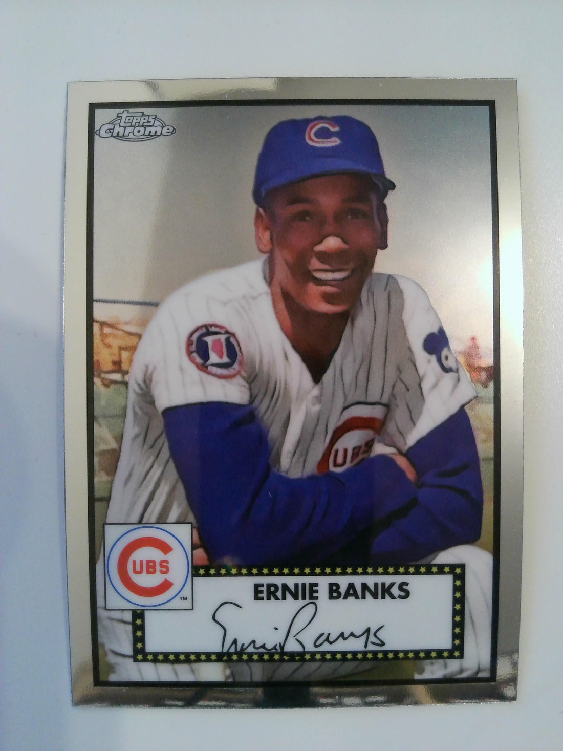 2021 Topps Chrome Platinum Anniversary Baseball Ernie Banks #617