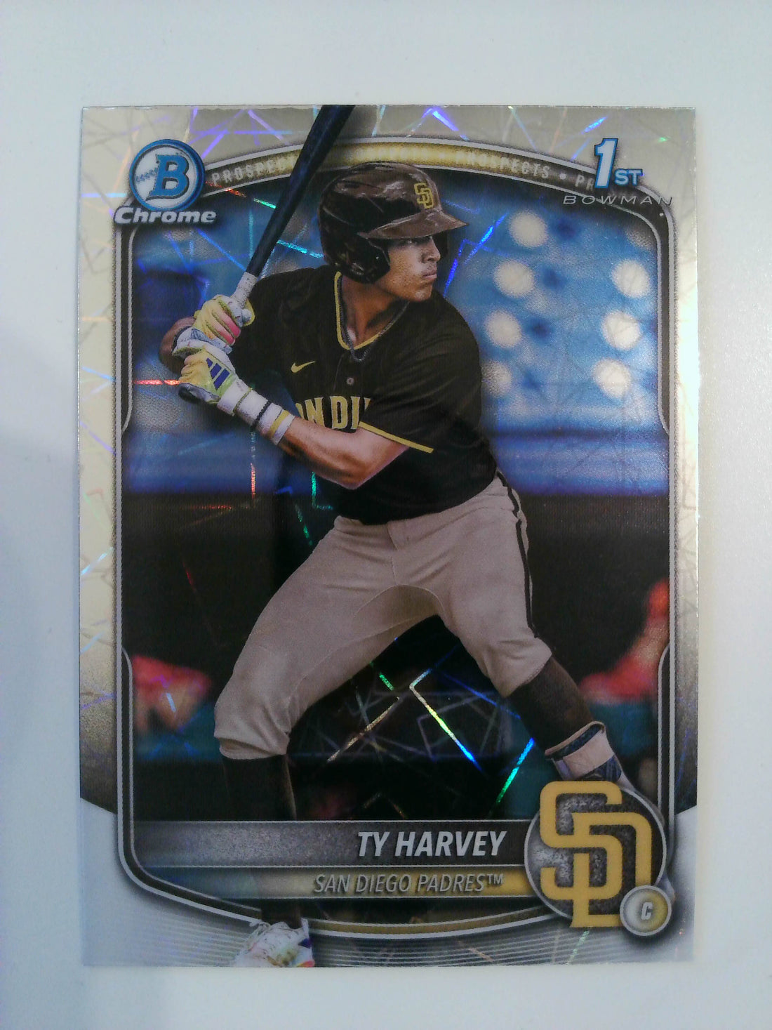 2025 Bowman Draft Baseball Chrome Laser Refractor Ty Harvey #BDC-58