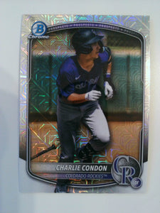2025 Bowman Chrome Baseball Prospects Mojo Charlie Condon #BCP-248