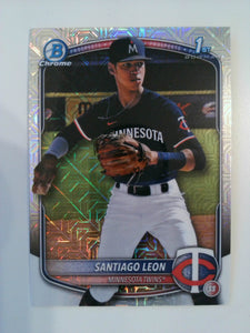 2025 Bowman Chrome Baseball Prospects Mojo Santiago Leon #BCP-247