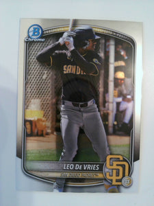 2025 Bowman Chrome Baseball Prospects Leo De Vries #BCP-204