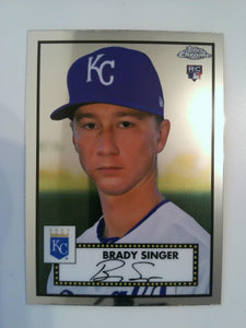 2021 Topps Chrome Platinum Anniversary Baseball Brady Singer #6 Rookie