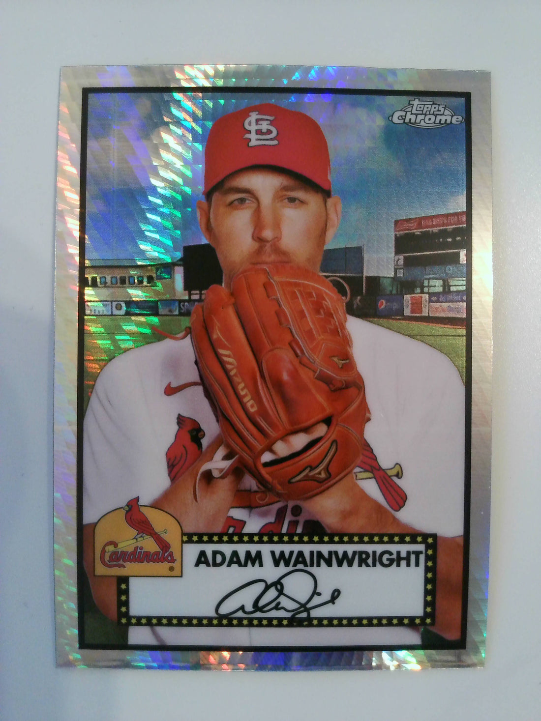2021 Topps Chrome Platinum Anniversary Prism Refractor Adam Wainwright #397