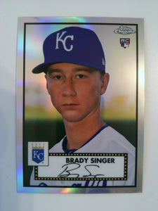 2021 Topps Chrome Platinum Anniversary Baseball Refractor Brady Singer #6 Rookie