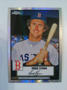 2021 Topps Chrome Platinum Anniversary Baseball Prism Refractor Fred Lynn #548