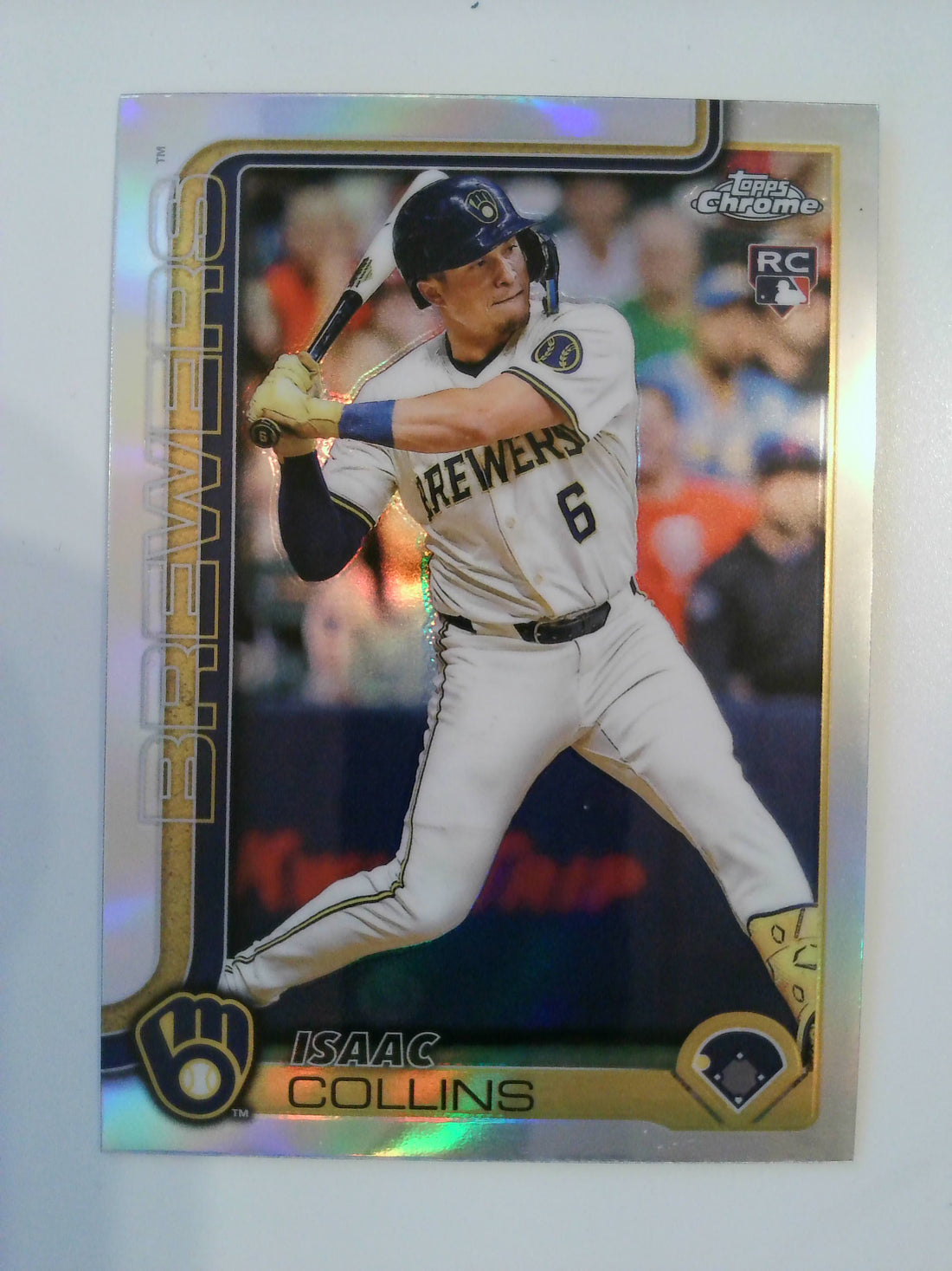 2025 Topps Chrome Baseball Refractors Isaac Collins #92 Rookie