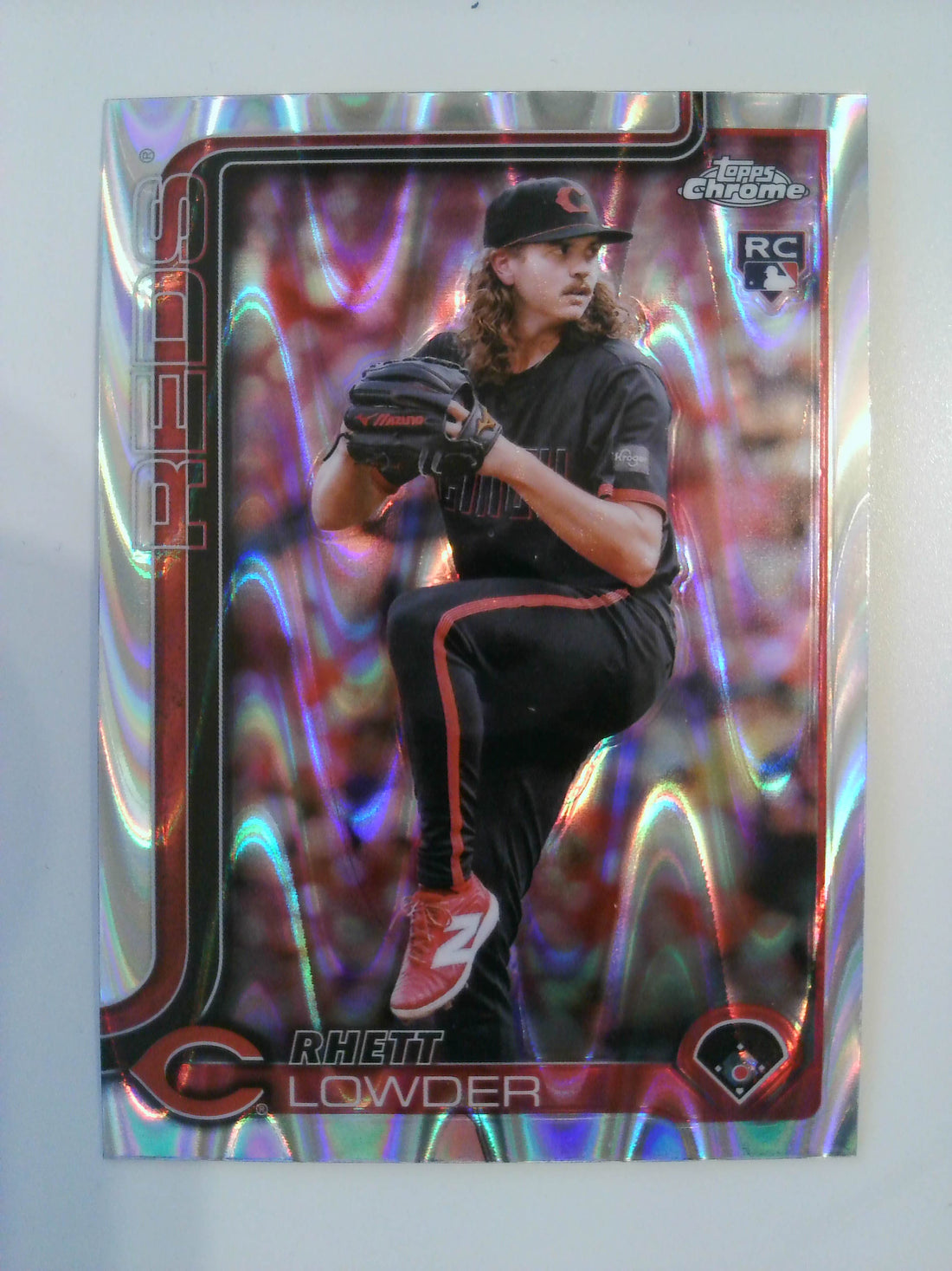2025 Topps Chrome Baseball RayWave Refractors Rhett Lowder #147 Rookie
