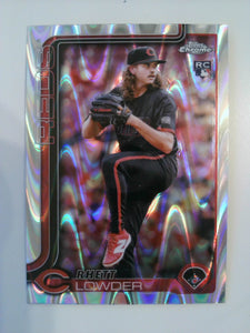 2025 Topps Chrome Baseball RayWave Refractors Rhett Lowder #147 Rookie