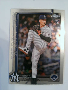 2025 Topps Chrome Baseball Will Warren #81 Rookie