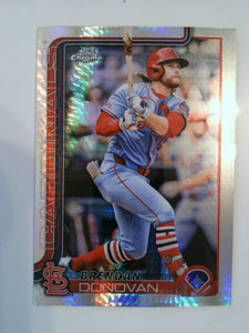 2025 Topps Chrome Baseball Prism Refractors Brendan Donovan #233