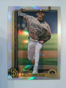 2025 Topps Chrome Baseball Refractors Joe Musgrove #55