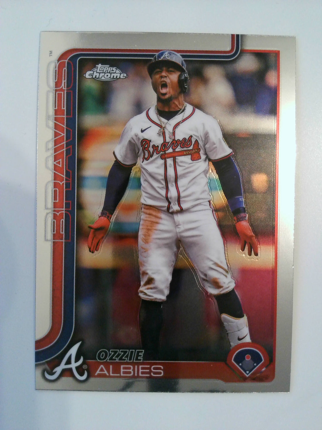 2025 Topps Chrome Baseball Ozzie Albies #206