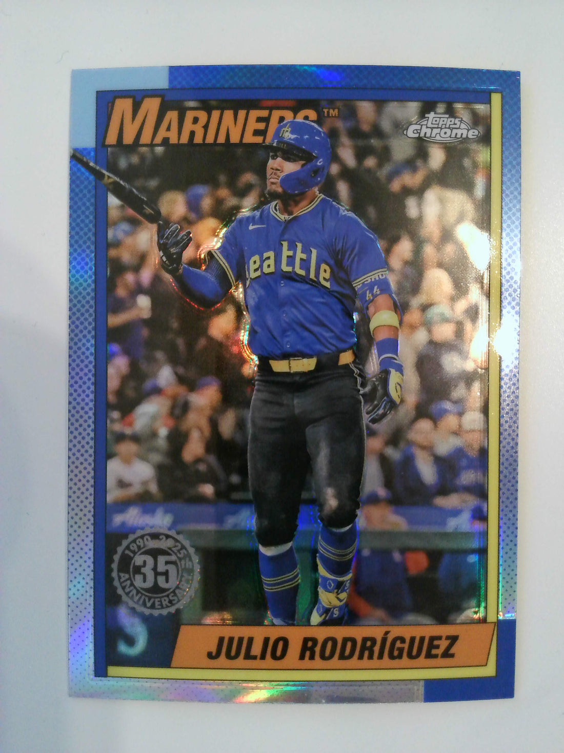 2025 Topps Chrome Baseball 1990 Topps Julio Rodriguez #90CB-6